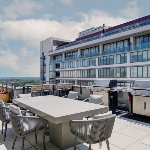 Photo of rooftop grill