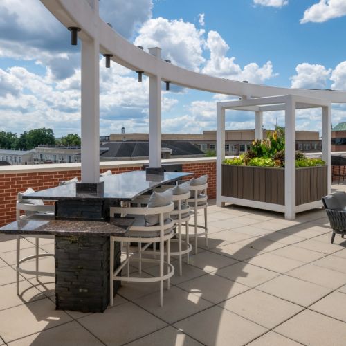 Photo of rooftop lounge