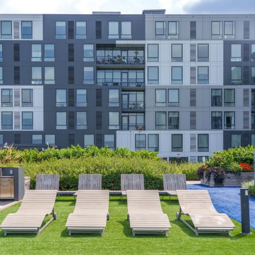 Rooftop lounge chairs