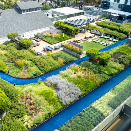 Aerial view of Rooftop