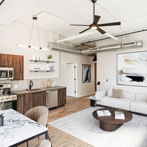 photo of living and dining area