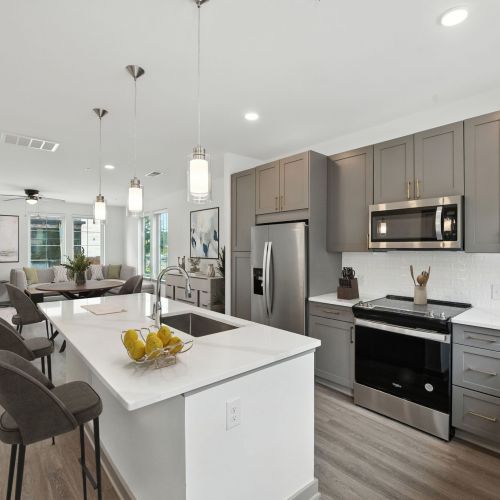 Quartz countertops in kitchens and baths