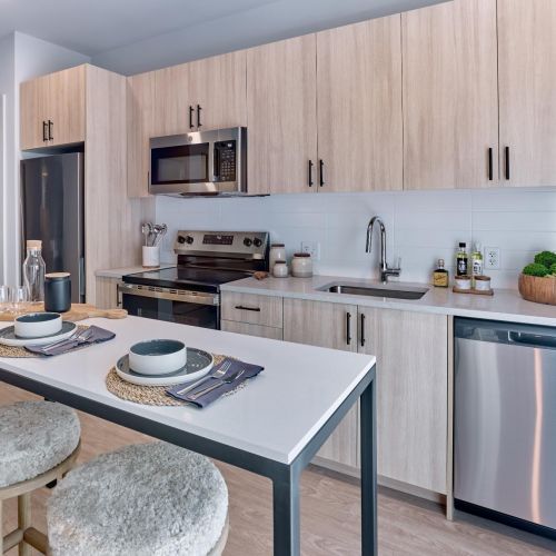 Kitchen with Quartz Countertops
