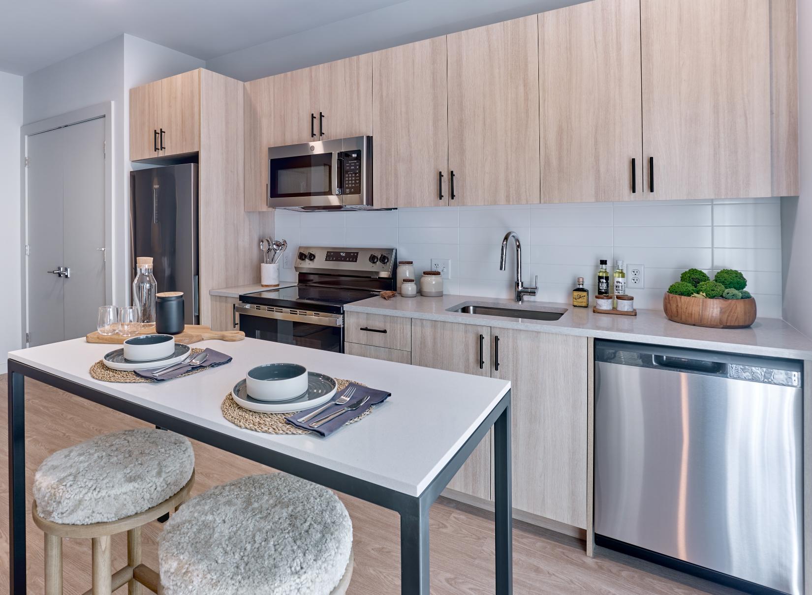 Kitchen with Quartz Countertops