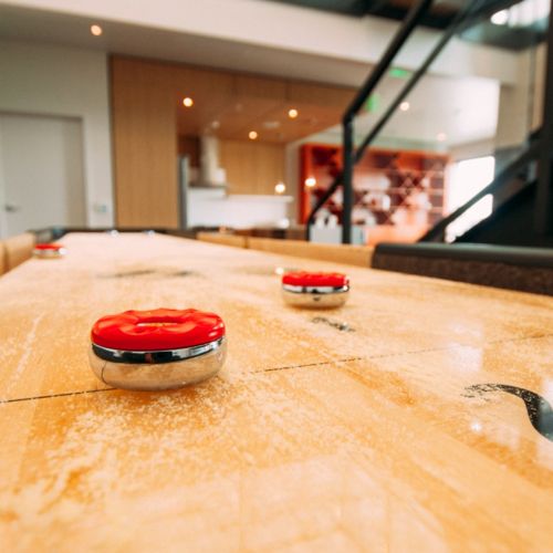 Modern clubhouse loft interior at Eleanor Apartments in Seattle