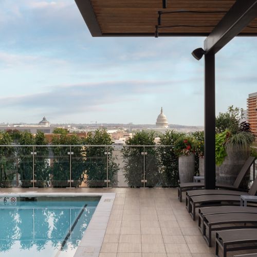 Photo of rooftop pool