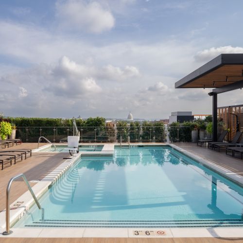 Photo of rooftop pool