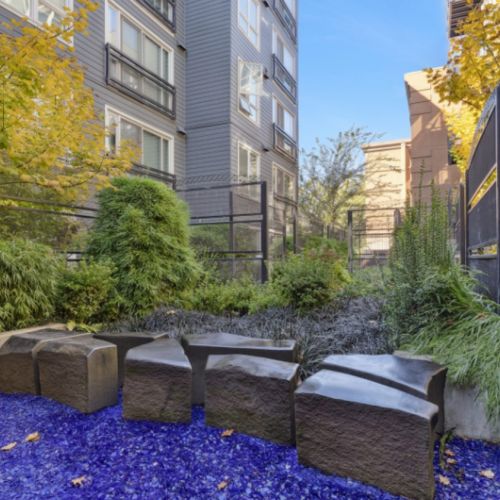 Smith & Burns Seattle apartment community garden and gathering space