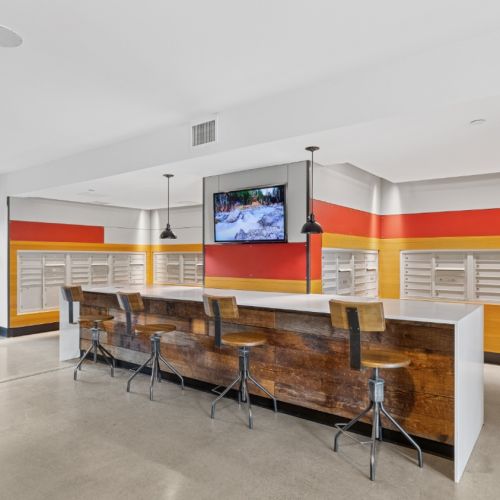 Mailroom at Smith & Burns Seattle apartments