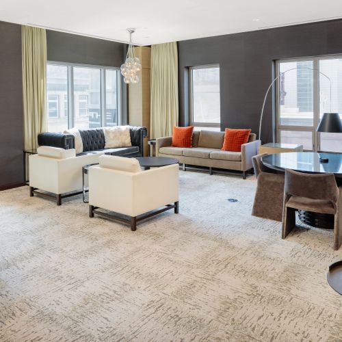 A refined retreat for relaxing, entertaining, or simply taking in the city.