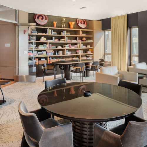 City views, blue skies, and pure relaxation await on the rooftop deck.