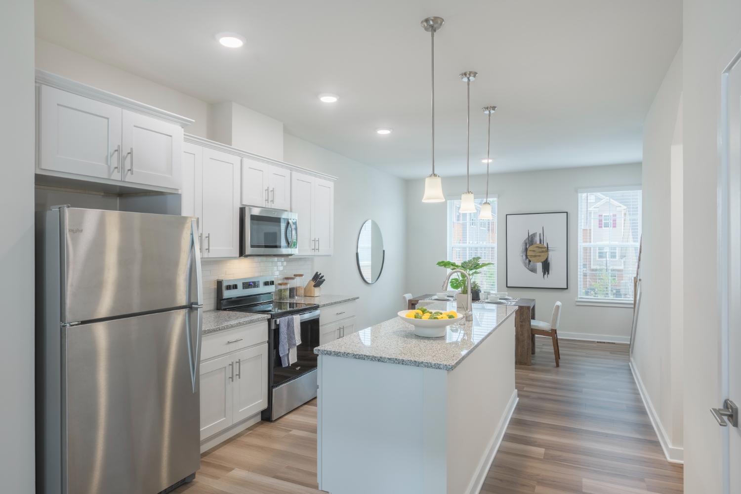photo of kitchen and dining room