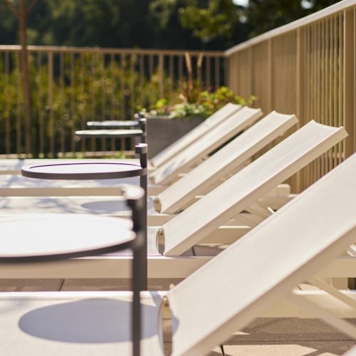 Photo of pool seating