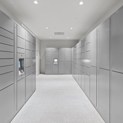 Photo of package lockers