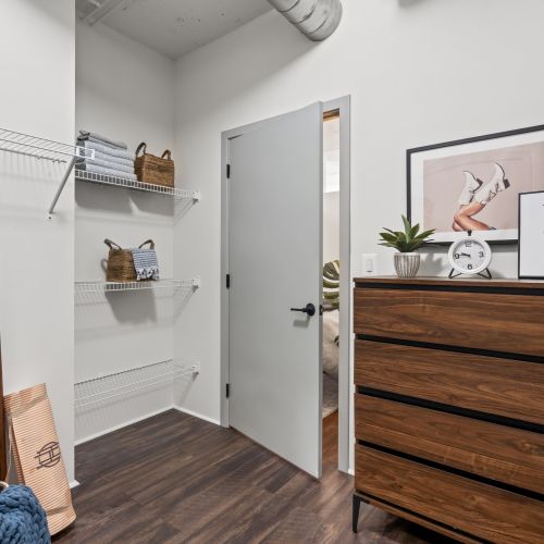 Photo of bedroom closet