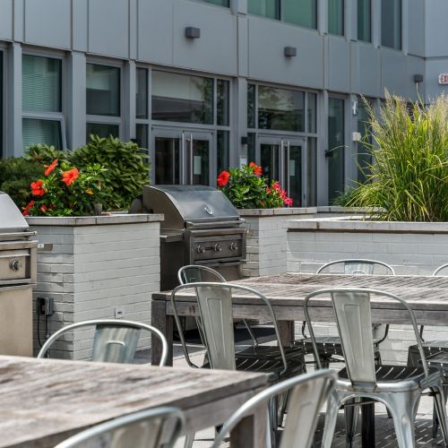 photo of rooftop grill