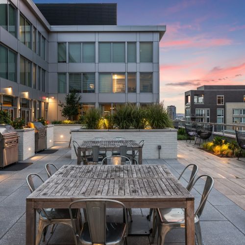 photo of rooftop grill