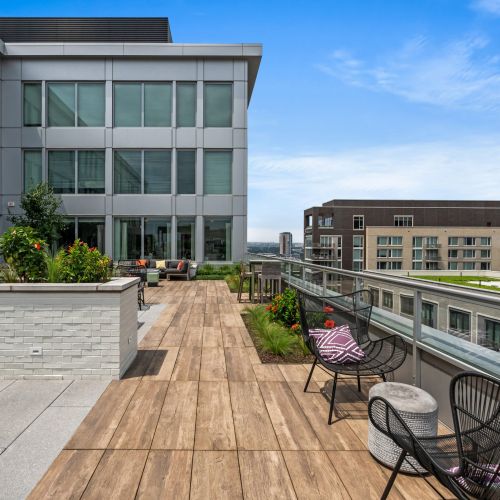 photo of rooftop patio