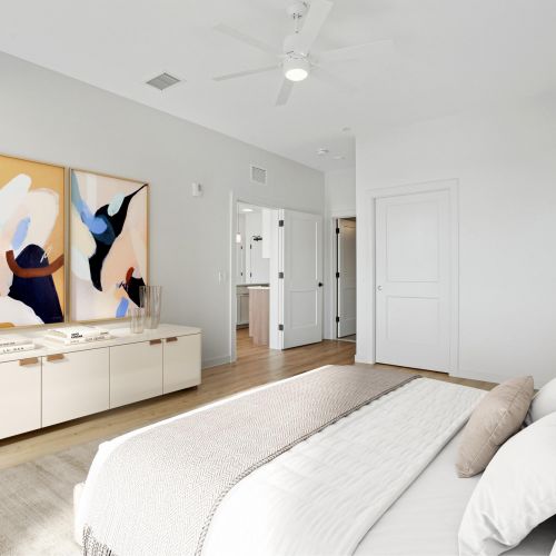 Wood-style flooring throughout