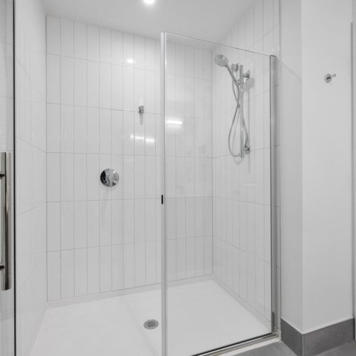 Modern bath with a spa-like feel