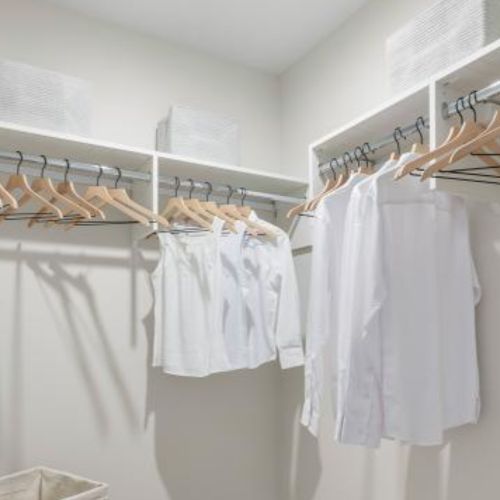 Stay organized in this spacious closet
