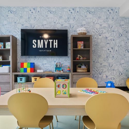 Kid-friendly amenity space keeps the fun going all day long