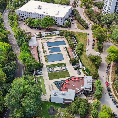 SORA Pool Club Drone View