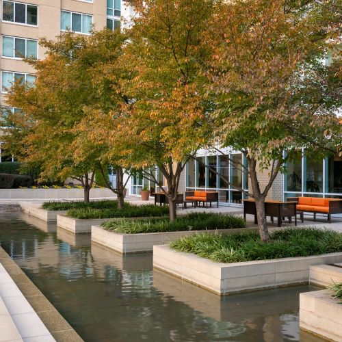 Courtyard with seating