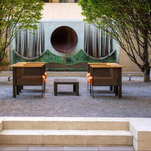 Courtyard zen garden