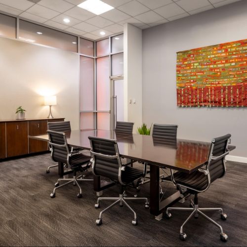 Conference room and work from home space