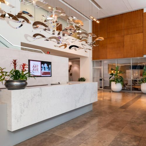 Lobby concierge desk 
