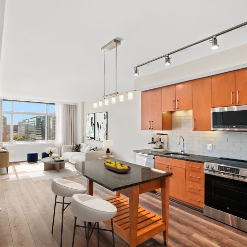 Photo of living and dining room