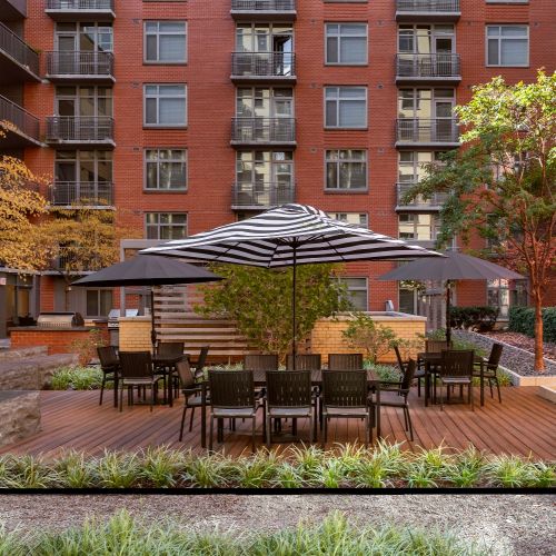 Photo of outdoor courtyard