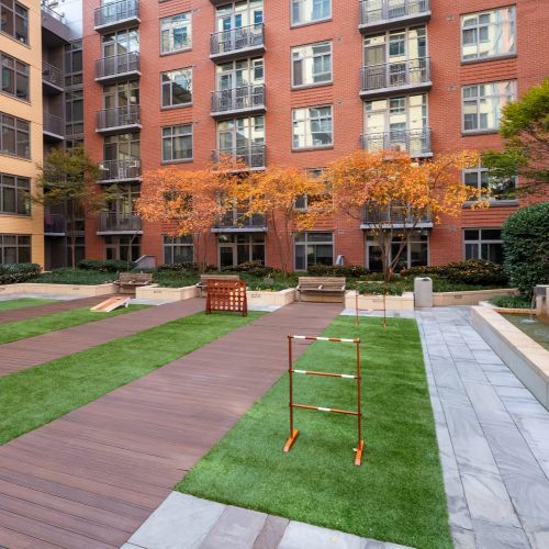 Photo of outdoor courtyard