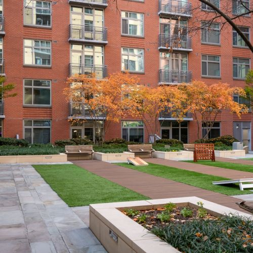 Photo of outdoor courtyard