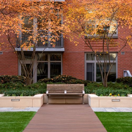 Photo of outdoor courtyard