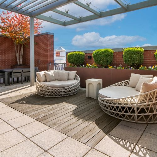 Photo of rooftop courtyard