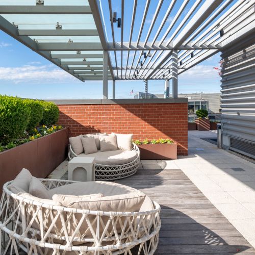 Photo of rooftop courtyard