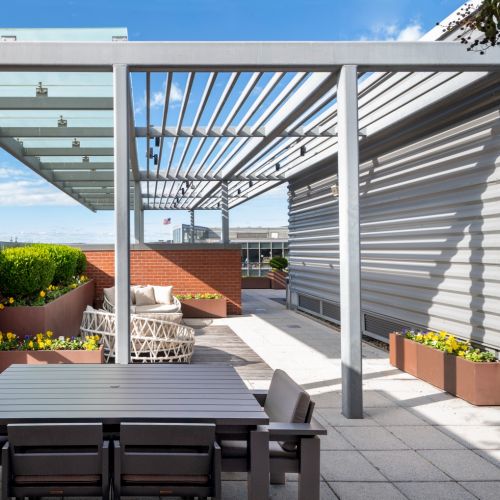 Photo of rooftop courtyard