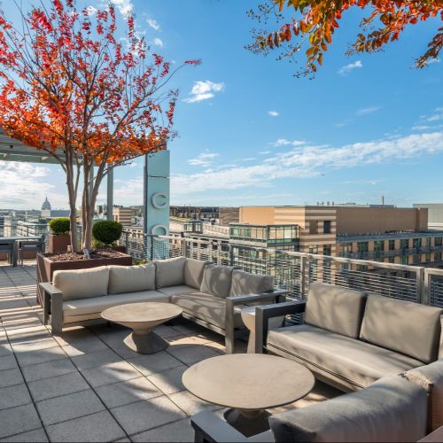 Photo of rooftop courtyard