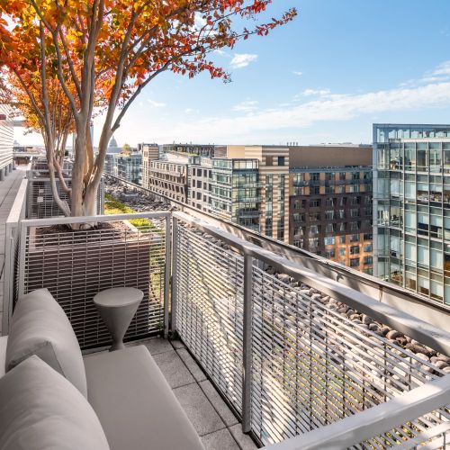 Photo of rooftop seating