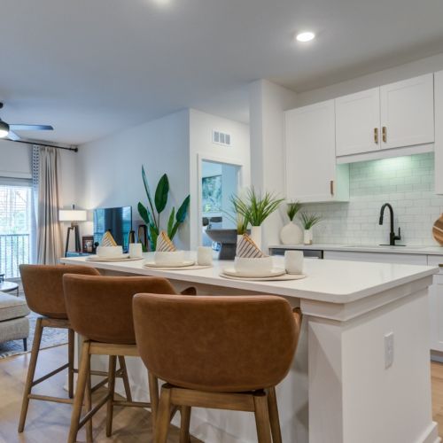 Kitchen and Living Room