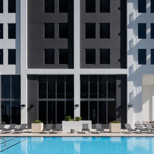 Saltwater heated resort-style pool