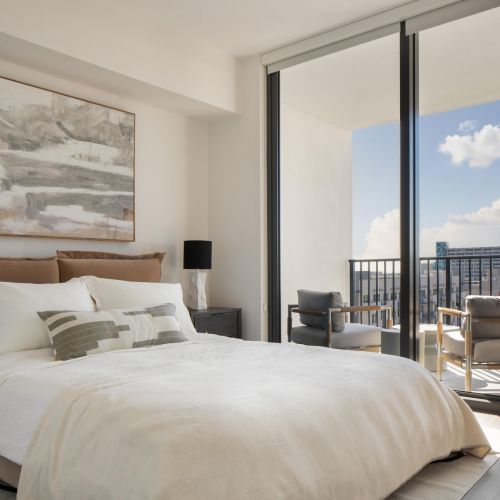 Oversized sun-drenching windows