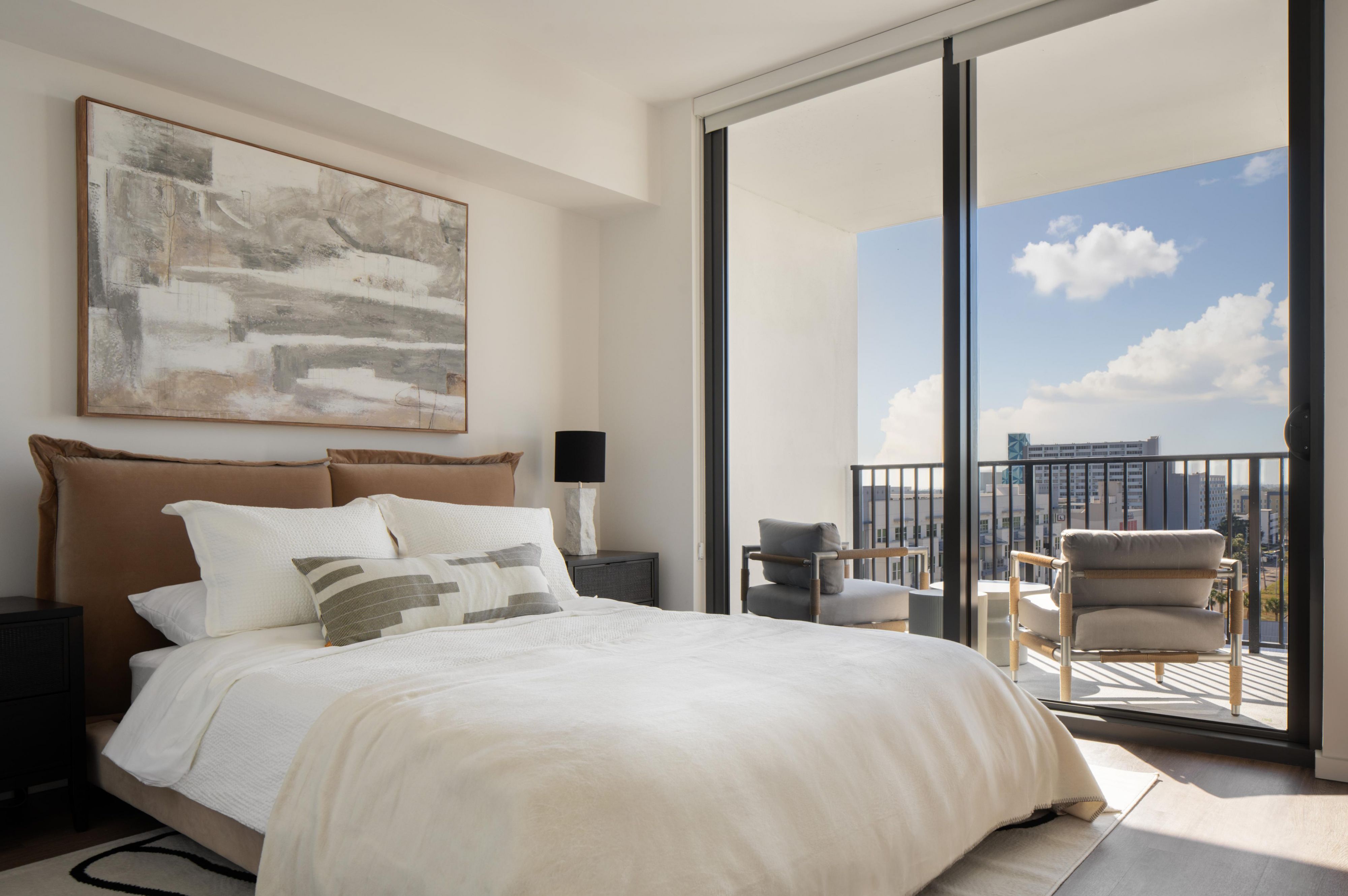 Oversized sun-drenching windows